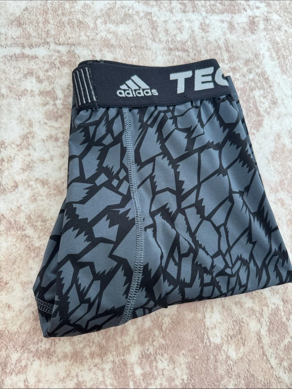 adidas Black & Gray Graphic Compression Boxer Briefs
